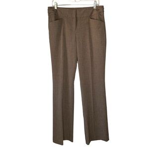 Anne Klein NWT‎ brown multi woven straight leg dress pants with pockets. Size 10